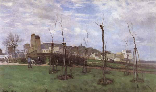 Alfred Sisley View of Montmartre from the cite des Fleurs Germany oil painting art